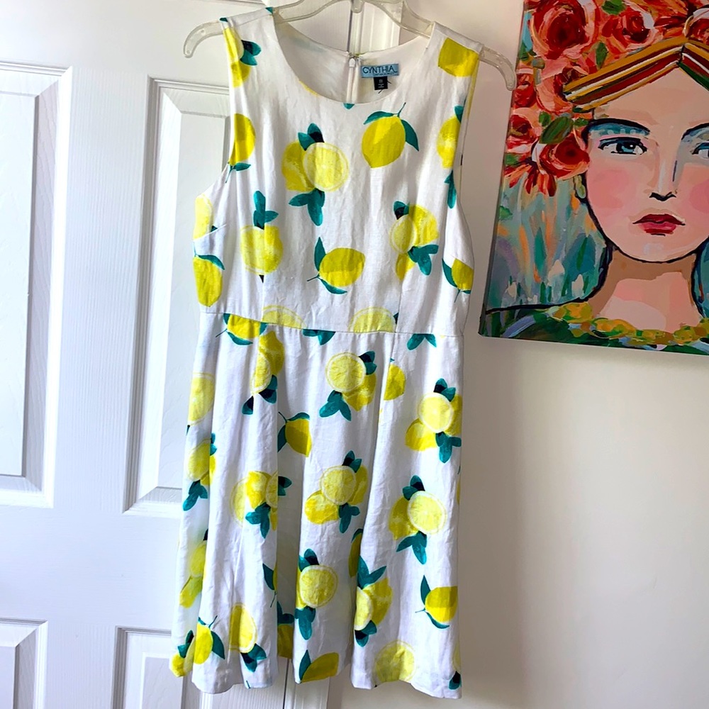 Like new lemon love Cynthia Rowley dress 🍋